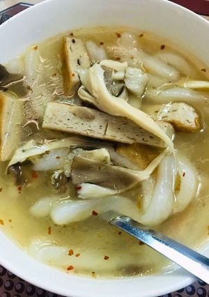 Hình của món Cháo bánh canh chả cá.