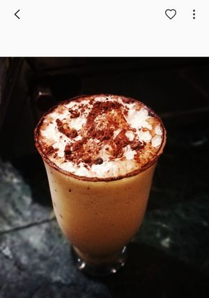 A picture of Cold coffee with ice cream.