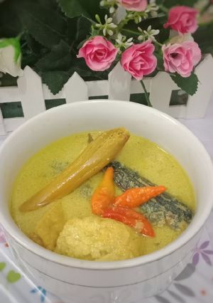 Foto resep 🍒gulai kuning ikan tongkol+tahu🍒
