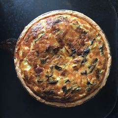 My Leek and Wild Garlic Tart A picture of My Leek and Wild Garlic Tart.