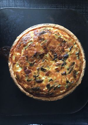A picture of My Leek and Wild Garlic Tart.