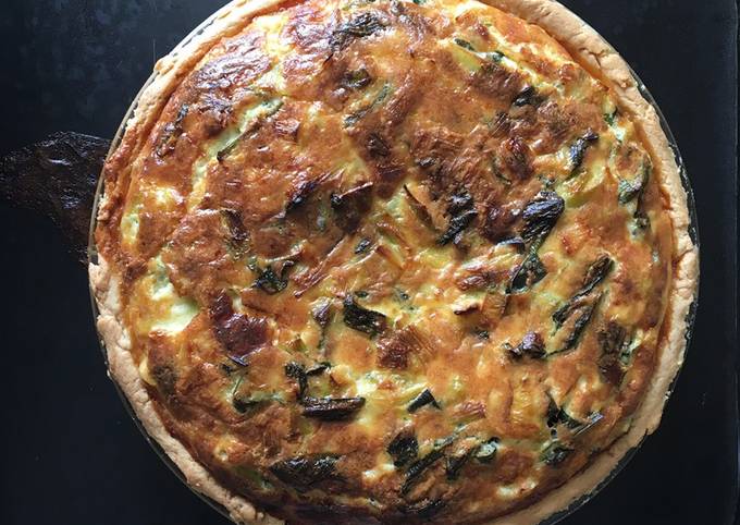 Steps to Prepare Ultimate My Leek and Wild Garlic Tart