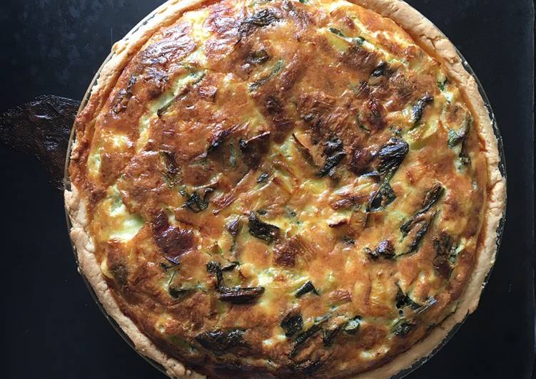 Simple Way to Prepare Super Quick Homemade My Leek and Wild Garlic Tart