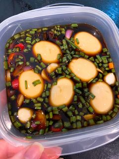 Hình của món Trứng ngâm nước tương.