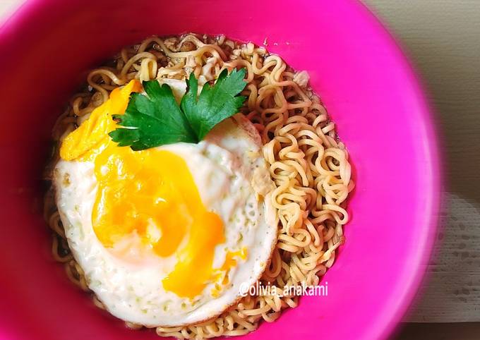 Cara Buat Mie instan Goreng Kuah favoritku Rumahan