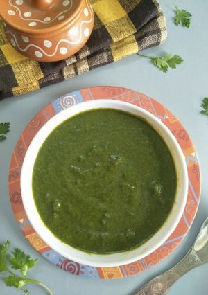 A picture of Coriander Mint Chutney.