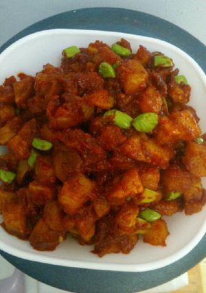 Foto resep Kentang balado pete
