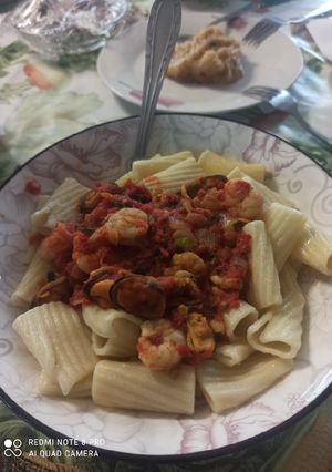 Φωτογραφία της συνταγής Rigatoni με μύδια και γαρίδες!!