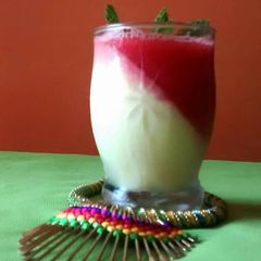 A picture of Custard and Watermelon Panna cotta.