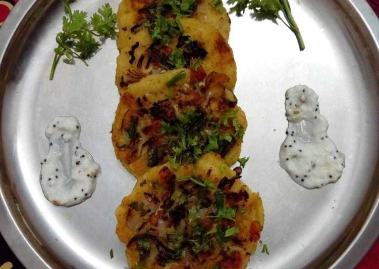 Simple Way to Prepare Speedy Bread Moong dal Uttapam