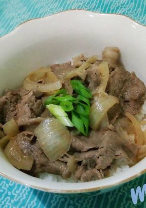 Foto resep Gyudon Beef Bowl ala Yoshinoya