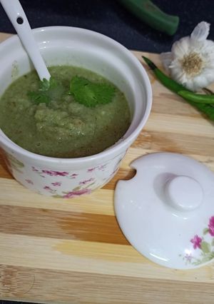 A picture of Karonda (karissa) chutney.