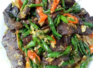 Foto resep Oseng paru goreng cabe ijo