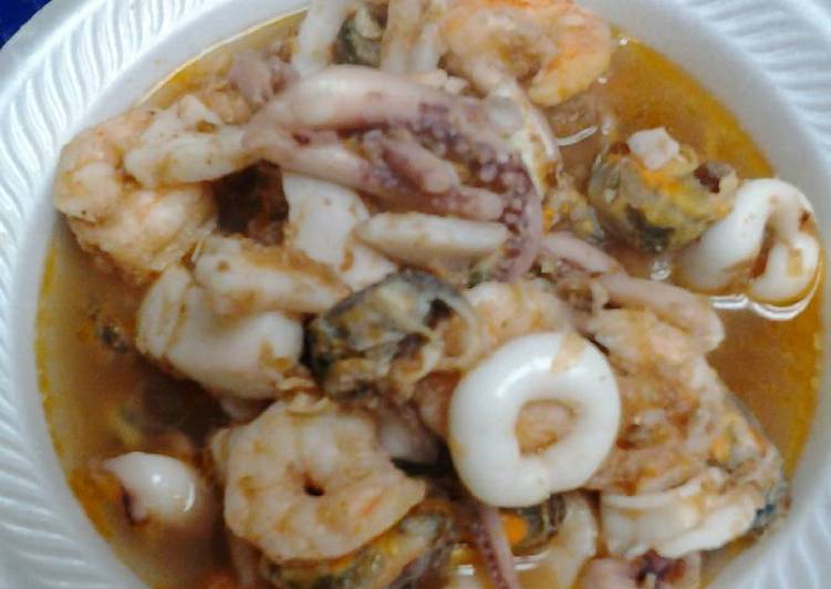 Easy Way to Cook Favorite Seafood soup with XO sauce