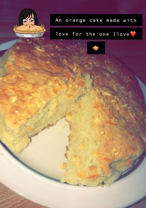 صورة لوصفة كيكة البرتقال 🍰🍊