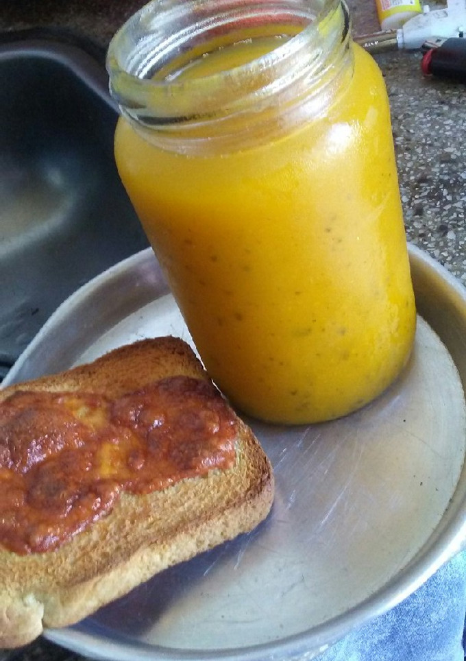 Una foto de Jugo de zapallo, para el desayuno 👍