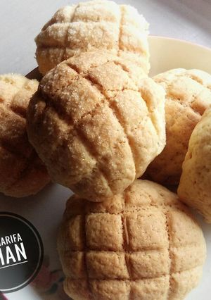 Foto resep Melonpan (Melon Bread), Roti Manis Jepang