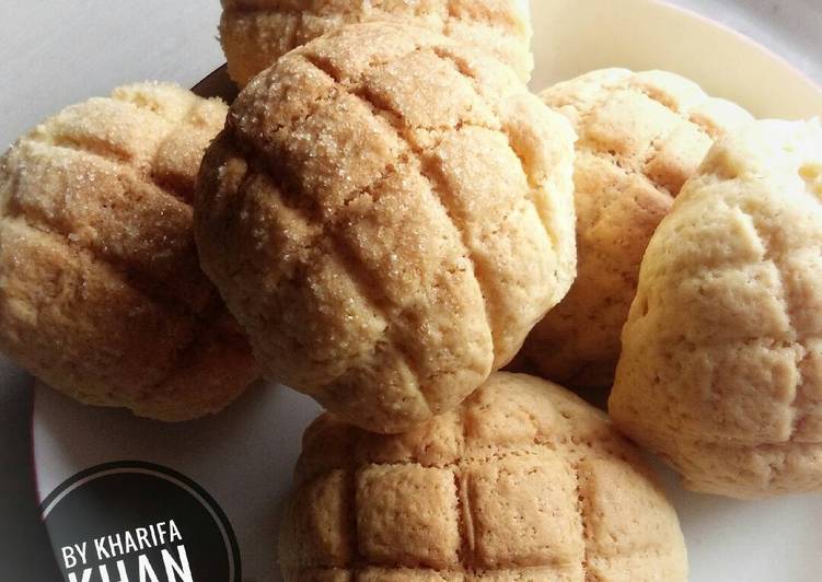  Resep  Melonpan Melon Bread Roti  Manis Jepang  oleh 