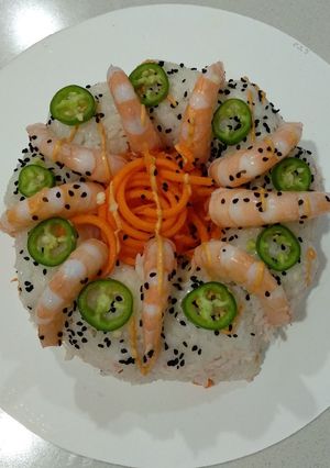 Una foto de Rosca de sushi