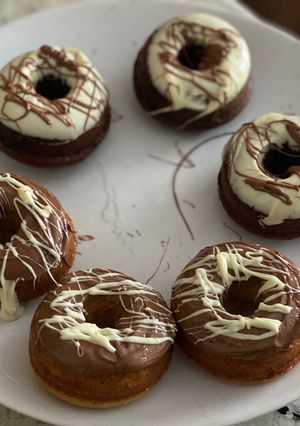Una foto de Donettes de cacao y vainilla