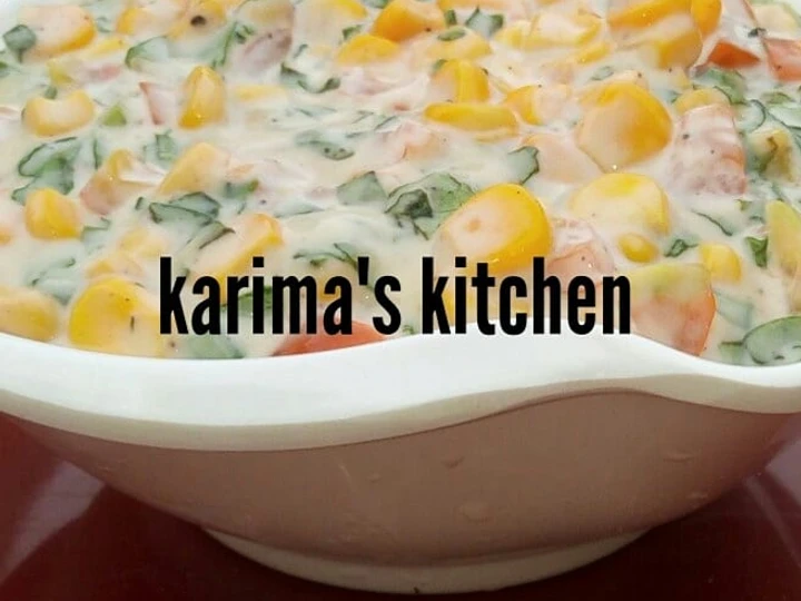 Easy Way Prepare Recipe Creamy sweet corn salad that is Delicious, Addictive}