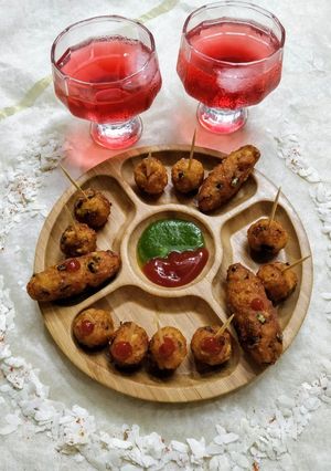 A picture of Poha cutlets.