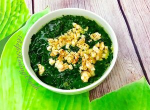 Hình của món Canh Rau Bồ Ngót Nấu Tôm.