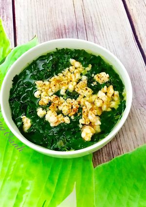 Hình của món Canh Rau Bồ Ngót Nấu Tôm.