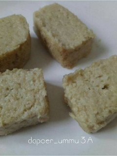 Foto resep Steamed oat+pir+telur cemilan bayi 1y+