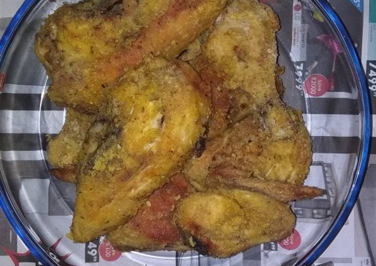 Oven grilled crispy chicken