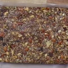 A picture of Dry fruit-dates chikki.