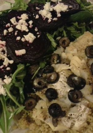 A picture of Roasted beet salad.