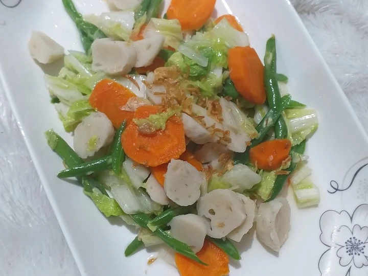 Langkah Gampang Membikin Resep 123. Capcay Sayuran Bakso Ikan yang  Bikin Ketagihan Anti Ribet, Mantap Sekali