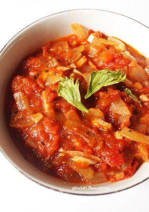 Foto resep Saos tomat pizza simpel dan enak