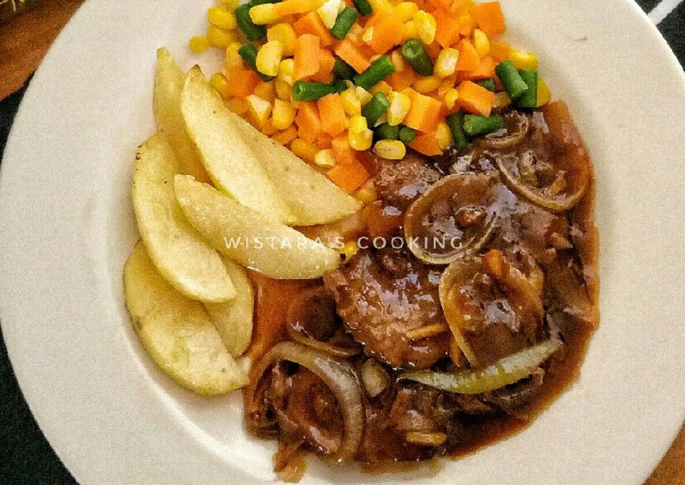 Beef Steak / Steak Daging Sapi Teflon Homemade