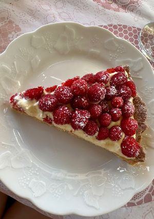 Une photo de Tarte à la framboise