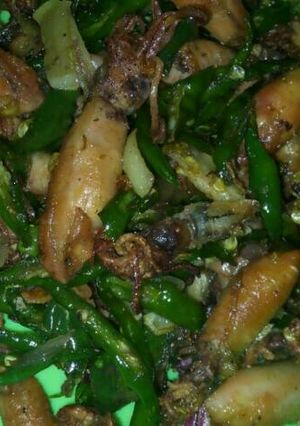 Foto resep Cumi asin cabe ijo