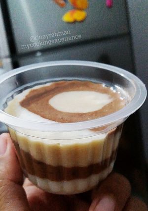 Foto resep Puding Zebra Cup