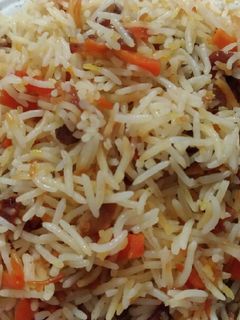 عکسی از دستور کشمش پلو الناز پز