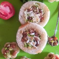 A picture of Protein coin sandwich.