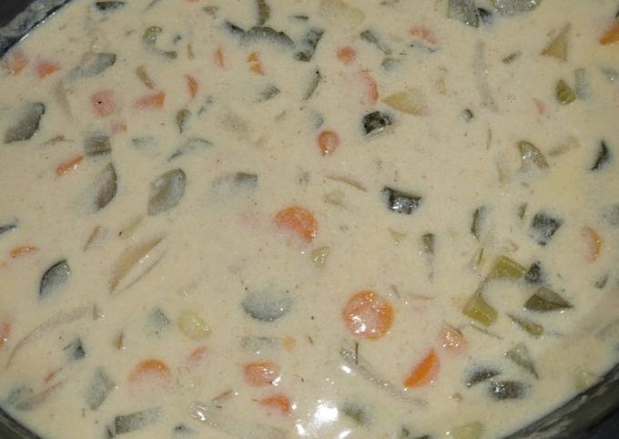 Steps to Prepare Favorite Dill Pickle Soup Crockpot