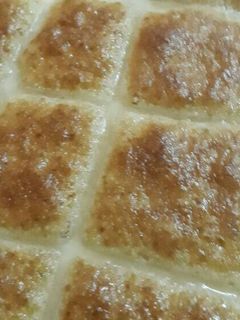 صورة لوصفة بسبوسة بالقشطة