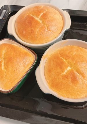 蜂蜜蛋糕舒芙蕾 的食譜成品照片