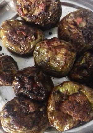 A picture of Stuffed capsicum.