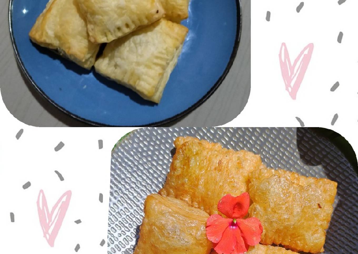 Choco cheese Puff pastry (goreng vs panggang)