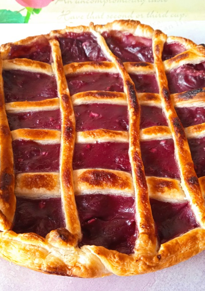 Una foto de 🍒Tarta de cerezas🍒