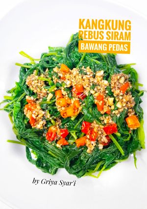 Foto resep Kangkung Rebus Siram Bawang Pedas