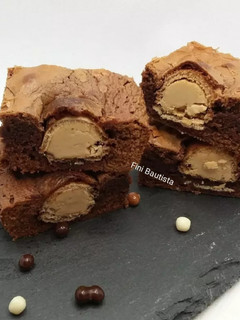 Una foto de Brownie de nutella con Kinder Bueno