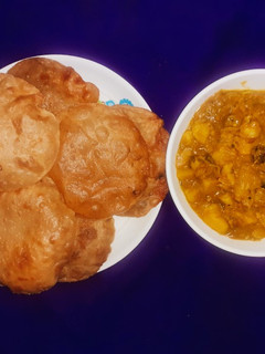 "பூரி" & "உருளைக்கிழங்கு மசாலா"...#Combo1 செய்முறை முக்கிய புகைப்படம்