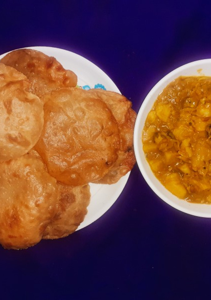 "பூரி" & "உருளைக்கிழங்கு மசாலா"...#Combo1 செய்முறை முக்கிய புகைப்படம்